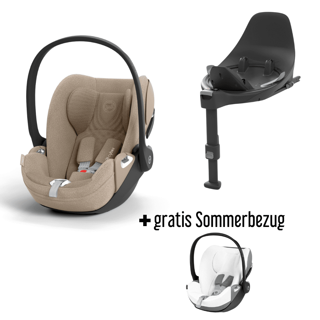 CYBEX Cloud T i-Size Plus Cozy beige Babyschale inkl. Base T + gratis Sommerbezug  – CYBEX Cloud T i-Size Cozy beige Plus Babyschale inkl. Base T gratis Sommerbezug bei babybrands.de kaufen ✓ sicher, einfach & bequem online bestellen ✓